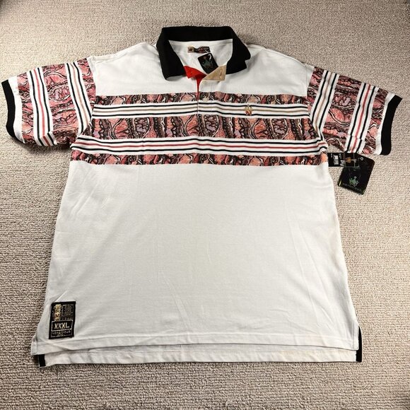 Vintage Official Notorious B.I.G BIG Coogi Patterned Polo Shirt Men’s Size 3XL - Picture 1 of 8